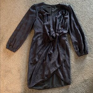 Current Air Charcoal Long Sleeve Dress